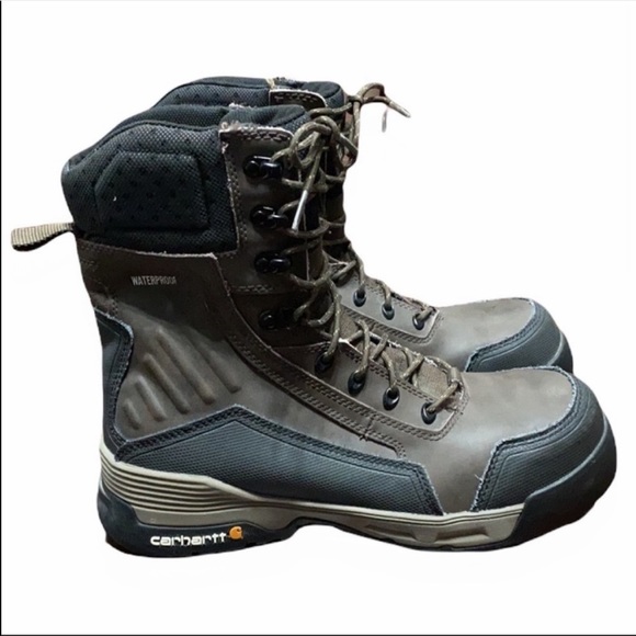 Carhartt CMA8346 Force Brown Waterproof Work Boot Size 9.5 - Picture 2 of 10